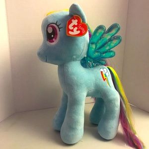 My Little Pony Ty Sparkle Rainbow Dash Large Plush New With Tags RARE 16” 2015